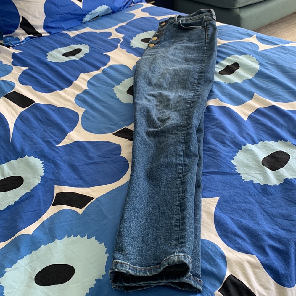 Triarchy High Waisted Button Jean - image 3